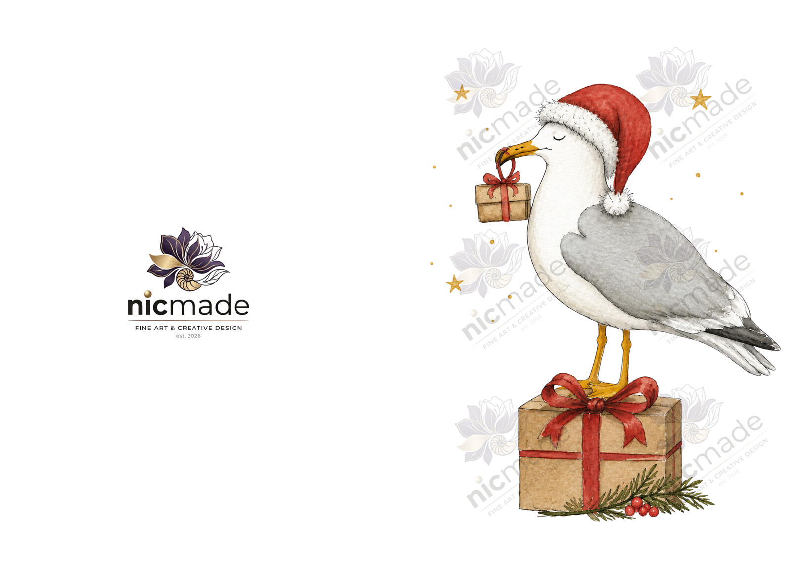 NIC-KLA 39 Möwe Weihnachten